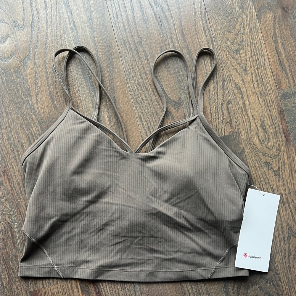 NWT lululemon Align Strappy Ribbed Tank • Nomad • 10
